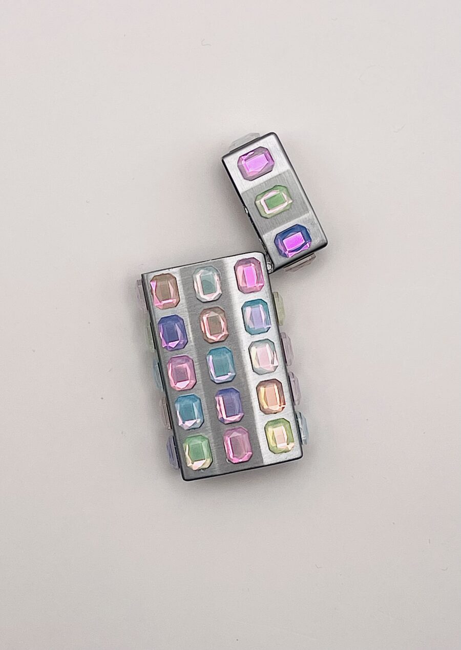 Fliptop Gemstone Lighter Case