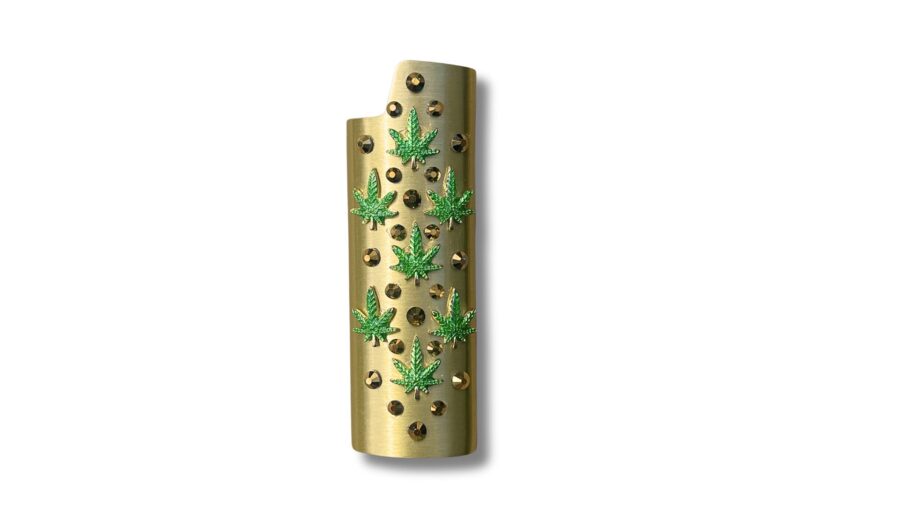 Gold Leaf Lighter Case