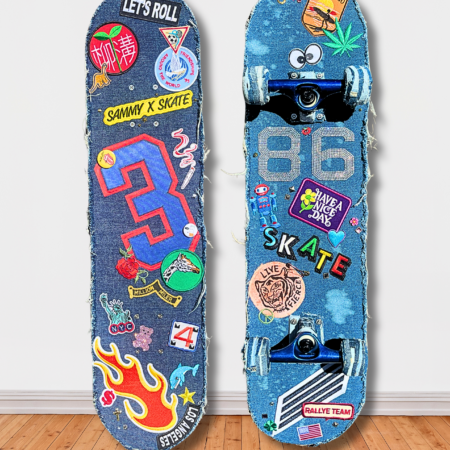 Denim Demon / All Patched Up Skateboard