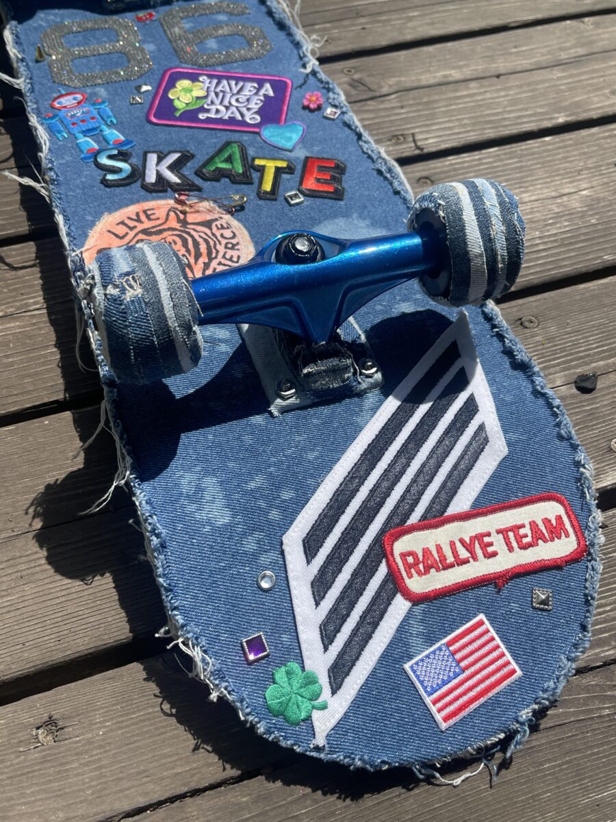 Denim Demon / All Patched Up Skateboard - Image 5