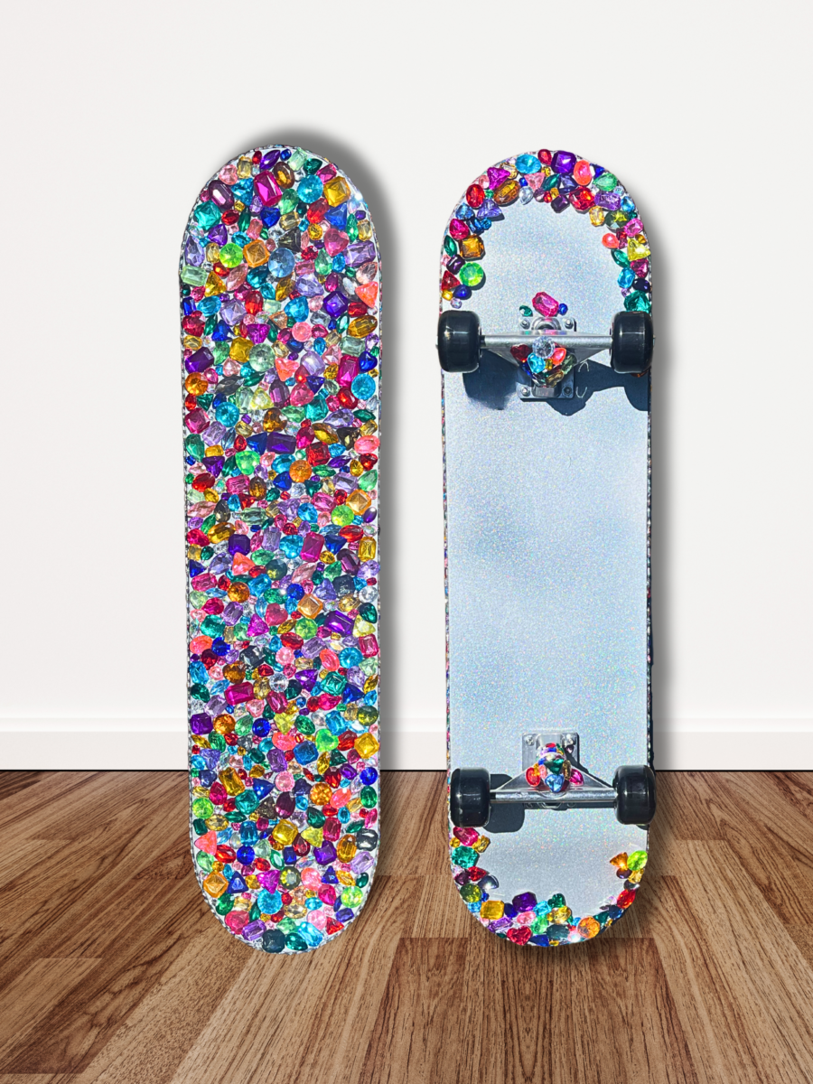 Rainbow Gem Explosion Skateboard