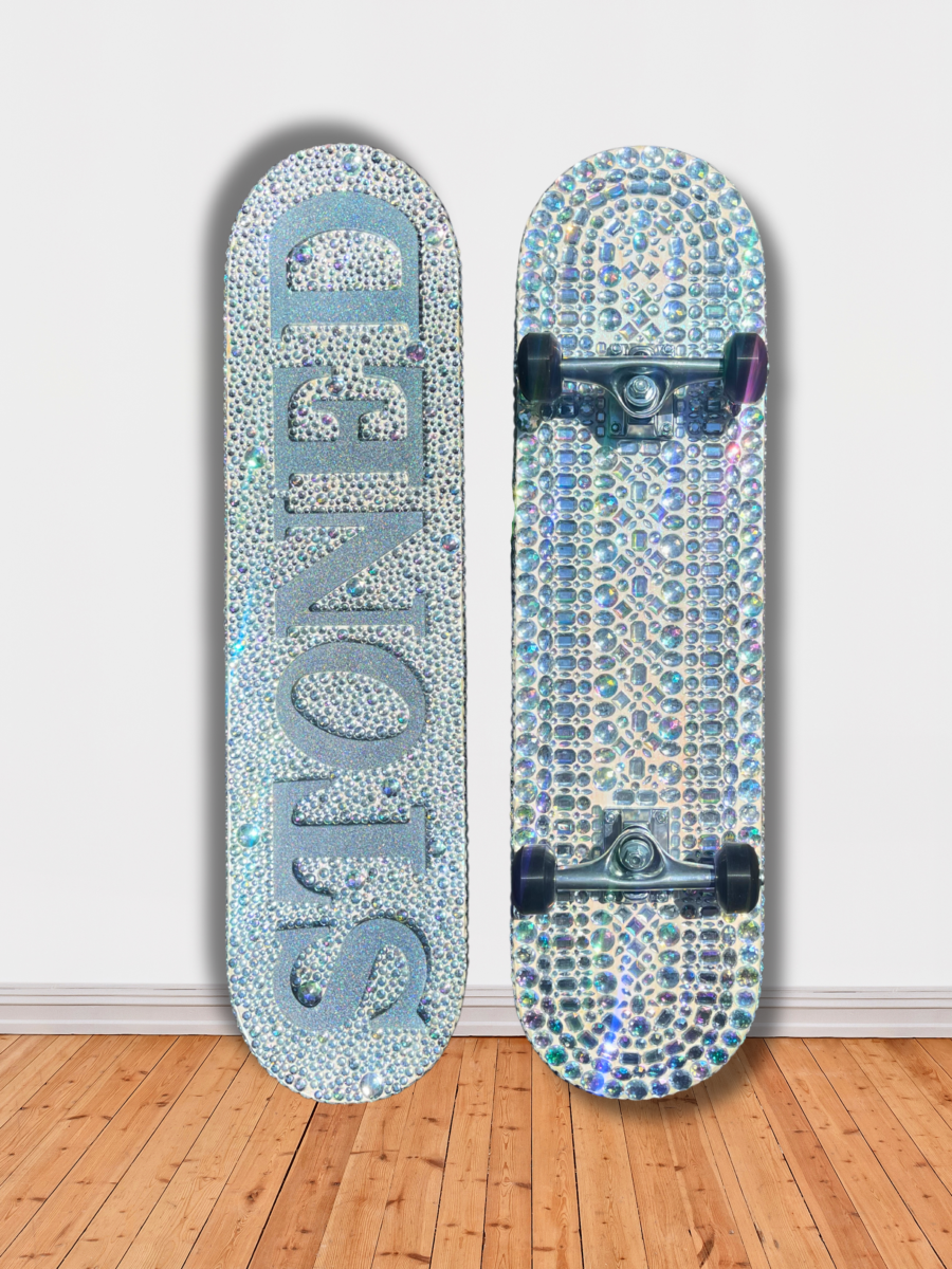 Iridescent GemSTONED Skateboard